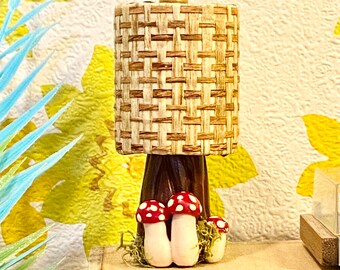 1/12 Scale Miniature Midcentury Mushroom Lamp