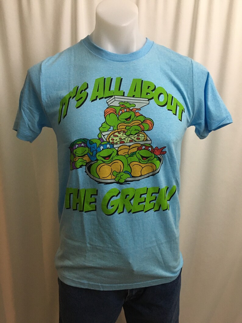 TMNT \u201cIts All about the Green\u201d Adult T-shirt