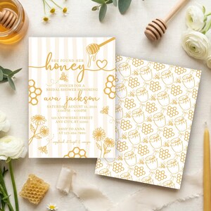 She Found Her Honey Bridal Shower Invitation Template, Honeybee Bridal Shower
