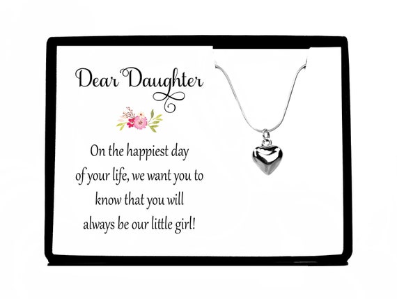 jewelry for daughter on her wedding day