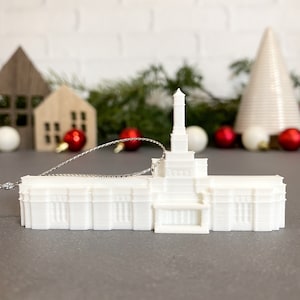 Detroit Michigan Temple Christmas Tree Ornament - Church of Jesus Christ of Latter-day Saints - LDS - Mormon