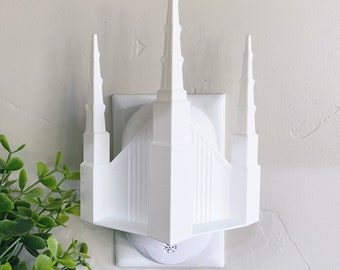 Chicago Illinois Temple Wall Night Light - Plug-in - LED - LDS