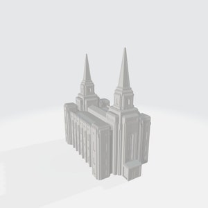 Downloadable 3D Model - Brigham City Utah Temple - 3D Printable