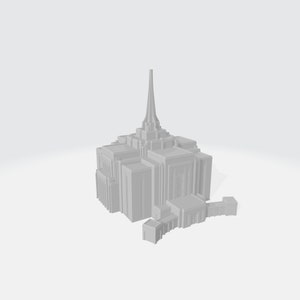 Downloadable 3D Model - Gilbert Arizona Temple - 3D Printable
