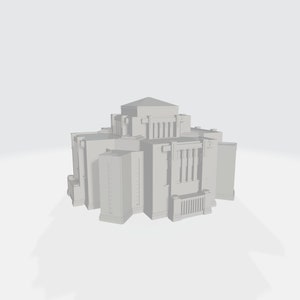 Downloadable 3D Model - Cardston Alberta Temple - 3D Printable