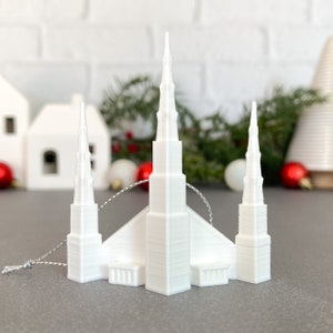 Dallas Texas Temple Christmas Tree Ornament - Church of Jesus Christ of Latter-day Saints - LDS - Mormon