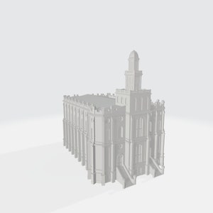 Downloadable 3D Model - St George Utah Temple - 3D Printable