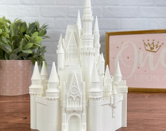 Cinderella Castle Replica (Non light-up) - Kids Room - 3D Printed - Miniature - Statue - Disney