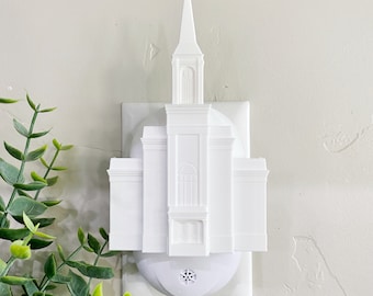 Star Valley Wyoming Temple Wall Night Light - Plug-in - LED - LDS