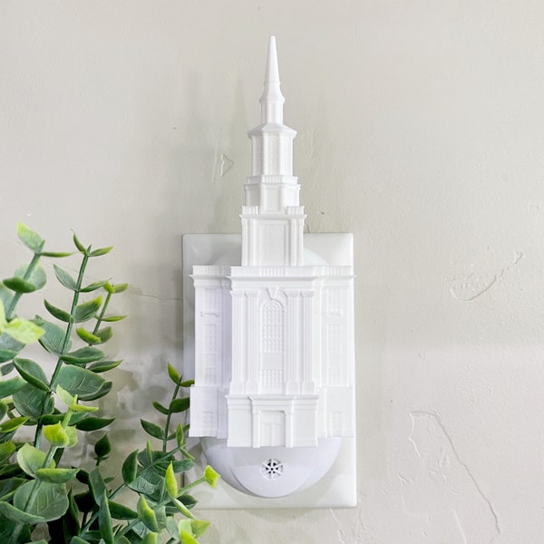 Philadelphia Pennsylvania Temple Wall Night Light - Plug-in - LED - LDS