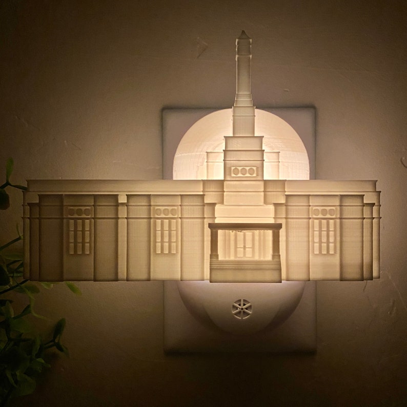 Oaxaca Mexico Temple Wall Night Light LED Plug-in LDS