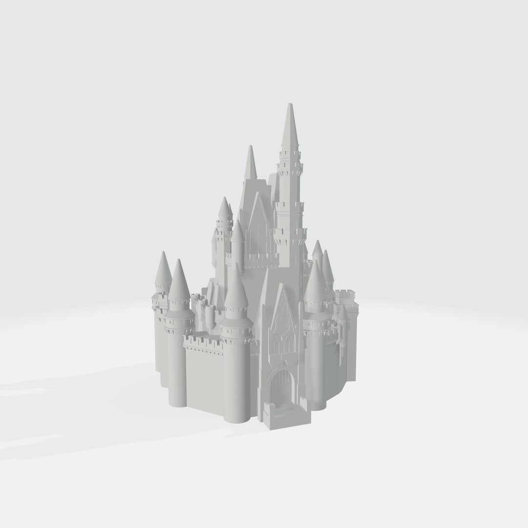 Downloadable 3D Model - Cinderella Castle - 3D Printable - STL File - Etsy