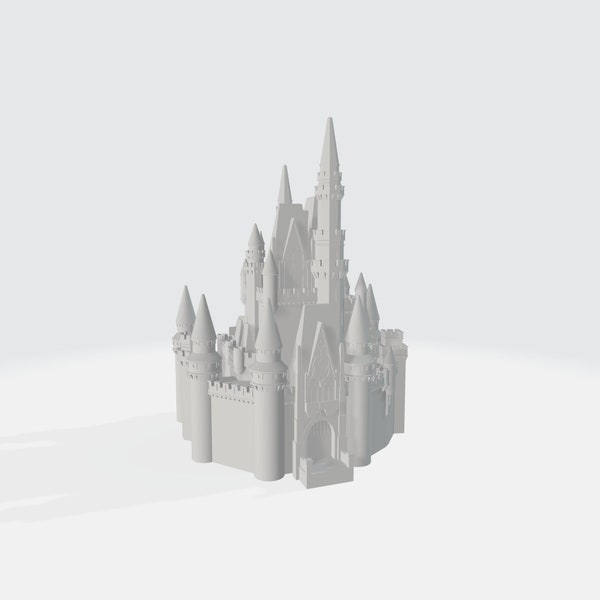 Downloadable 3D Model - Cinderella Castle - 3D Printable - STL File