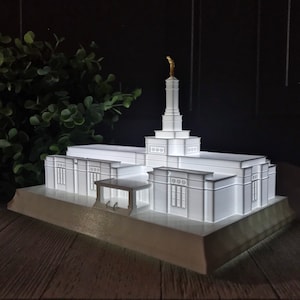Suva Fiji Latter-day Temple Night Light Statue - LDS - The Church of Jesus Christ of Latter-day Saints