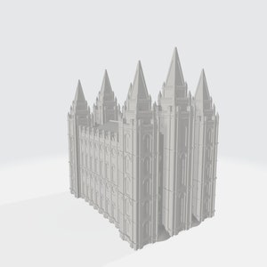 Downloadable 3D Model - Salt Lake City Temple - 3D Printable