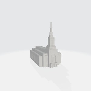 Downloadable 3D Model -Burley Idaho Temple - 3D Printable
