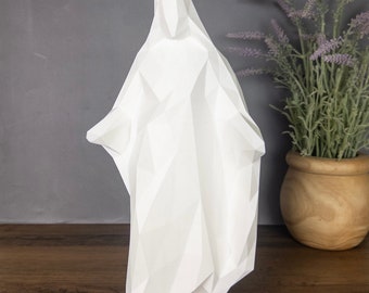 Estátua de Cristo - Minimalista - Impressa em 3D - Baixa Poligonalidade - Moderna - Cristã - Igreja de Jesus Cristo dos Santos dos Últimos Dias - Jesus