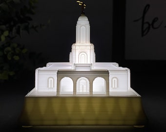 Newport Beach California Latter-day Temple Night Light Statue - LDS - The Church of Jesus Christ of Latter-day Saints