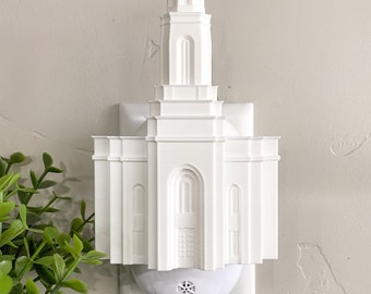Feather River California Temple Wall Night Light - Plug-in - LED - LDS