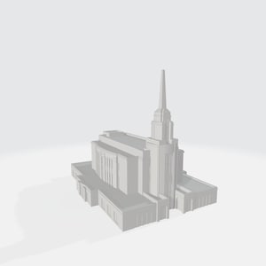 Downloadable 3D Model - Syracuse Utah Temple - 3D Printable