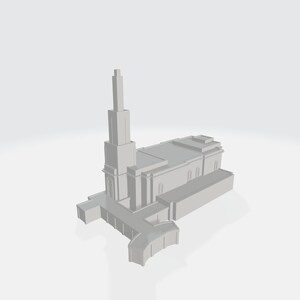 Downloadable 3D Model - Santo Domingo Dominican Republic Temple - 3D Printable