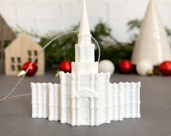 Houston Texas Temple Christmas Tree Ornament - Church of Jesus Christ of Latter-day Saints - LDS - Mormon