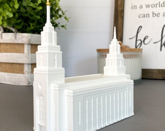 Model Świątyni Dni Ostatnich w Layton, Utah – Statua – Kościół Jezusa Chrystusa Świętych w Dniach Ostatnich