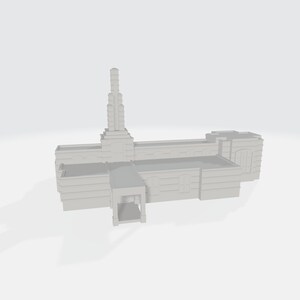 Downloadable 3D Model - Accra Ghana Temple - 3D Printable