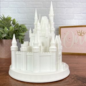 Cinderella Castle Night Light Lamp Kids Room 3D Printed Miniature Statue Replica Disney image 4