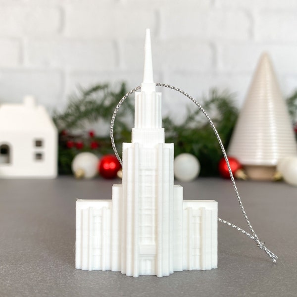 Twin Falls Idaho Temple Christmas Tree Ornament - Church of Jesus Christ of Latter-day Saints - LDS - Mormon