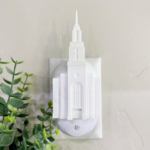 Layton Utah Temple Wall Night Light - Plug-in - LED - LDS