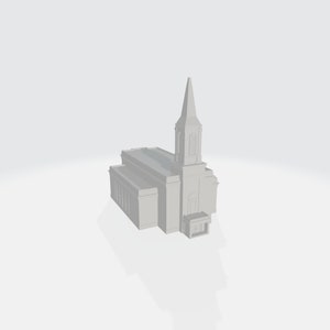 Downloadable 3D Model - Star Valley Wyoming Temple - 3D Printable