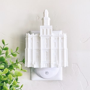 St. George Utah Temple Wall Night Light - Plug-in - LED - LDS