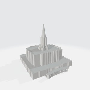 Downloadable 3D Model - Jordan River Utah Temple - 3D Printable