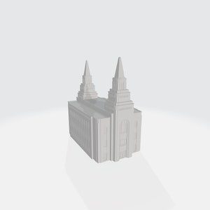Downloadable 3D Model - Kansas City Missouri Temple - 3D Printable