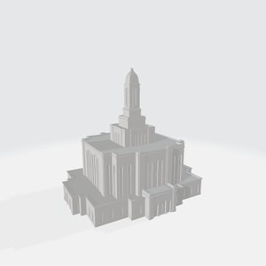Downloadable 3D Model - Deseret Peak Utah Temple - 3D Printable