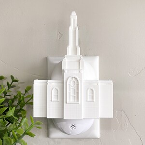 Redlands California Temple Wall Night Light - Plug-in - LED - LDS