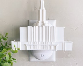 Jordan River Utah Temple Wall Night Light - Plug-in - LED - LDS