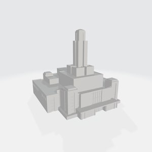 Downloadable 3D Model - Cochabamba Bolivia Temple - 3D Printable
