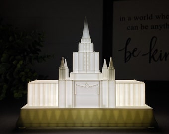 Oakland California Latter-day Temple Night Light Statue - LDS - The Church of Jesus Christ of Latter-day Saints
