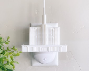 Seattle Washington Temple Wall Night Light - Plug-in - LED - LDS