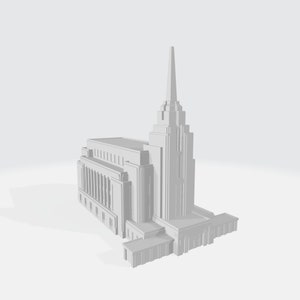 Downloadable 3D Model - Rexburg Idaho Temple - 3D Printable