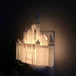 Sleeping Beauty Castle Wall Night Light Plug-in LED Disney image 3