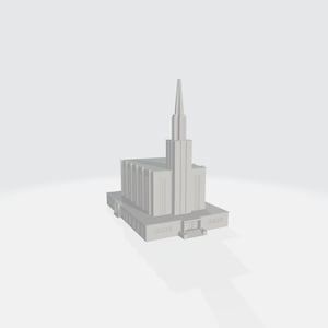 Downloadable 3D Model -Bern Switzerland Temple - 3D Printable