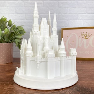 Cinderella Castle Night Light Lamp Kids Room 3D Printed Miniature Statue Replica Disney image 5