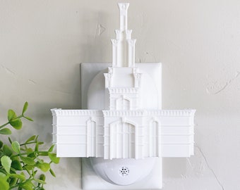 Columbia River Washington Temple Wall Night Light - Plug-in - LED - LDS