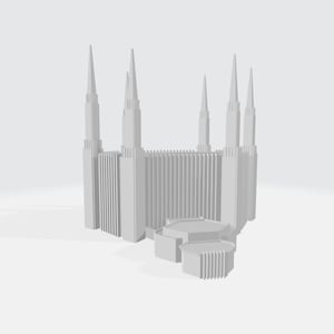Downloadable 3D Model - Washington DC Temple - 3D Printable