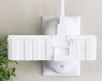 Columbia South Carolina Temple Wall Night Light - Plug-in - LED - LDS