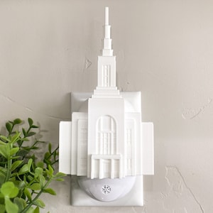 Burley Idaho Temple Wall Night Light - Plug-in - LED - LDS