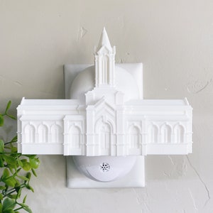 Fort Collins Colorado Temple Wall Night Light - Plug-in - LED - LDS